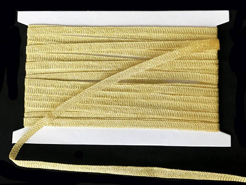Кружево вязаное(люрекс)цв.золото 7мм