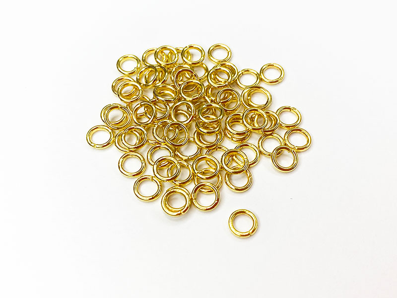 Кольцо соединительное 5мм (металл-золотой)