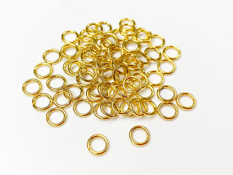 Кольцо соединительное 6мм (металл-золотой)