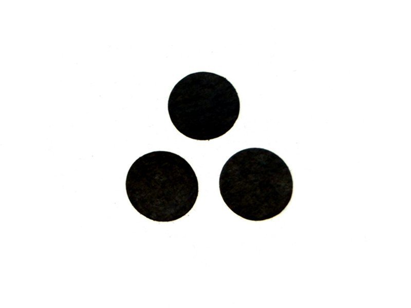 Фетровые кружочки (цвет черный) 25мм