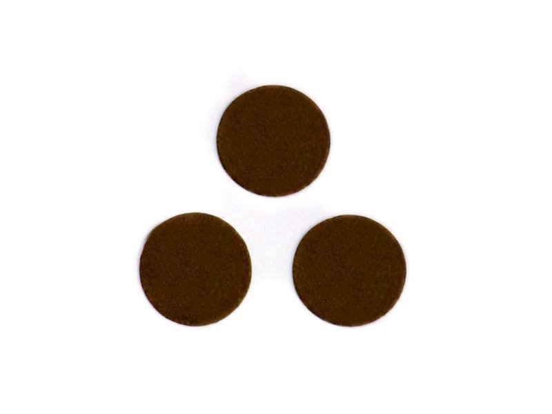 Фетровые кружочки (цвет темно коричневый) 25мм