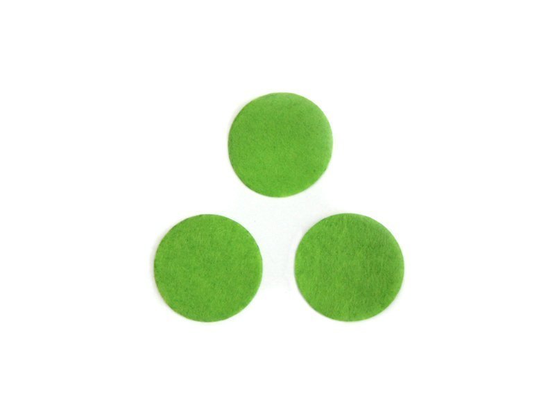 Фетровые кружочки (цвет светло зеленый) 40мм