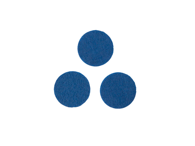 Фетровые кружочки (цвет тем.синий) 25мм