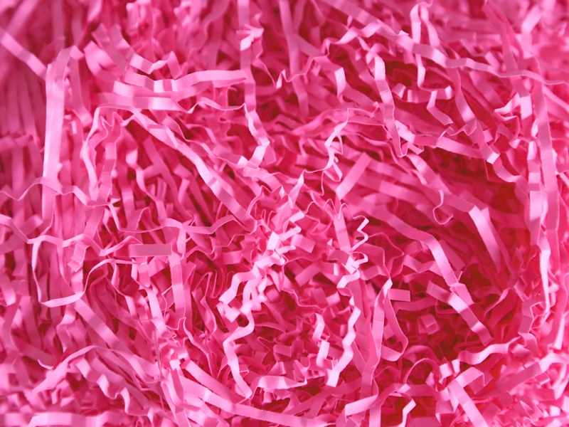 Бумажный наполнитель(цв. ярко-розовый)