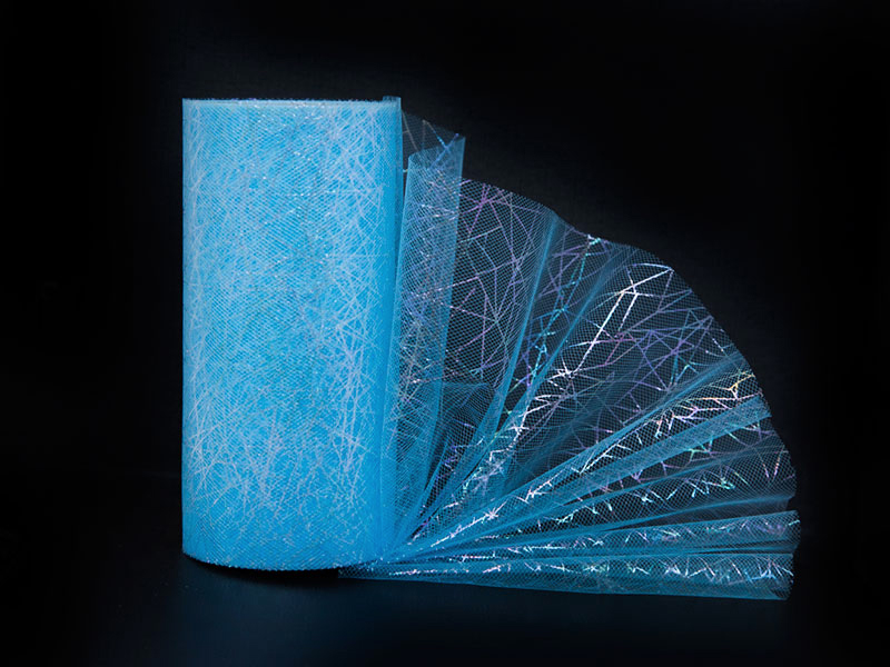 Фатин перламутровый рисунок 15см x 25ярдов (цв. голубой)