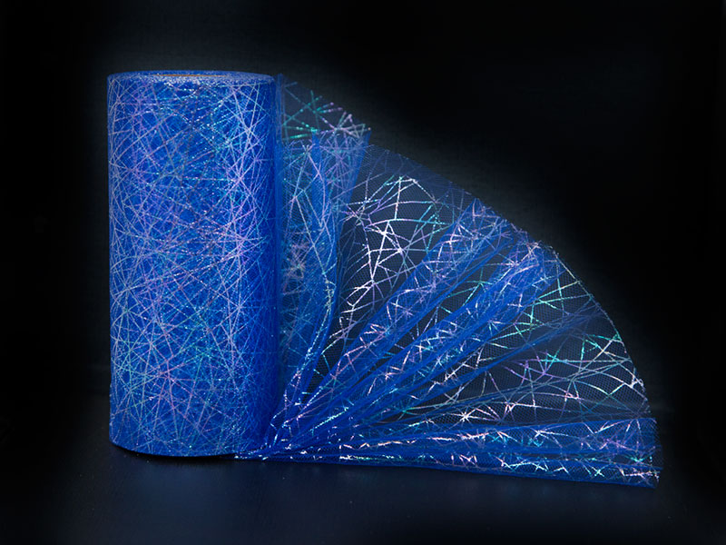 Фатин перламутровый рисунок 15см x 25ярдов (цв. синий)