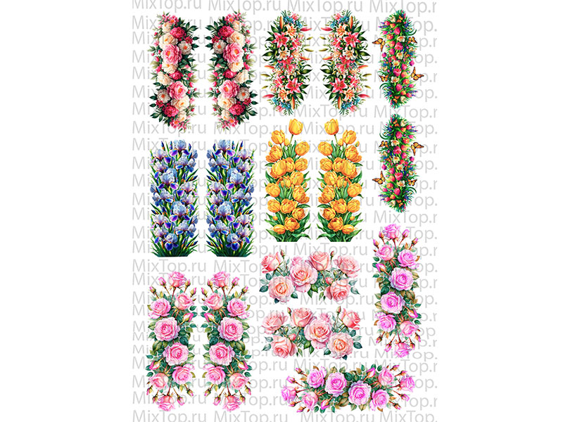Сублимация А4 "Цветы"