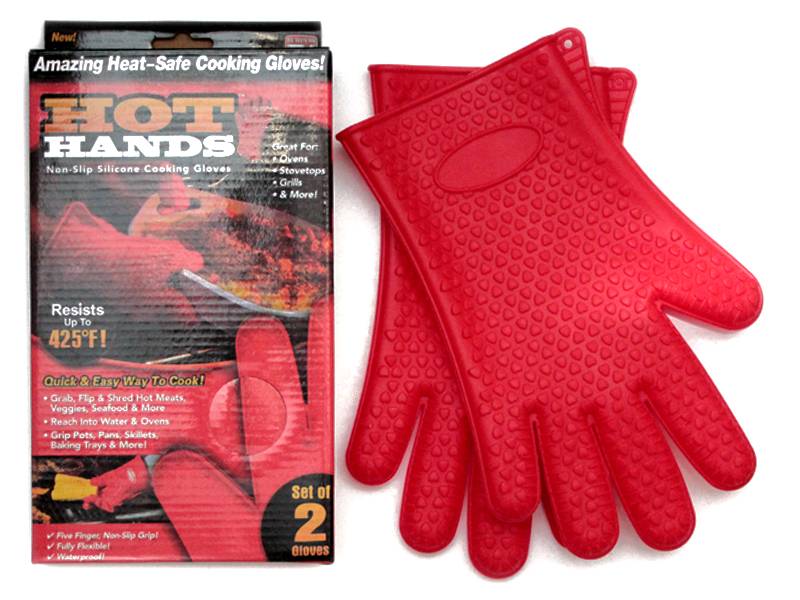 Термостойкие силиконовые перчатки Hot Hands