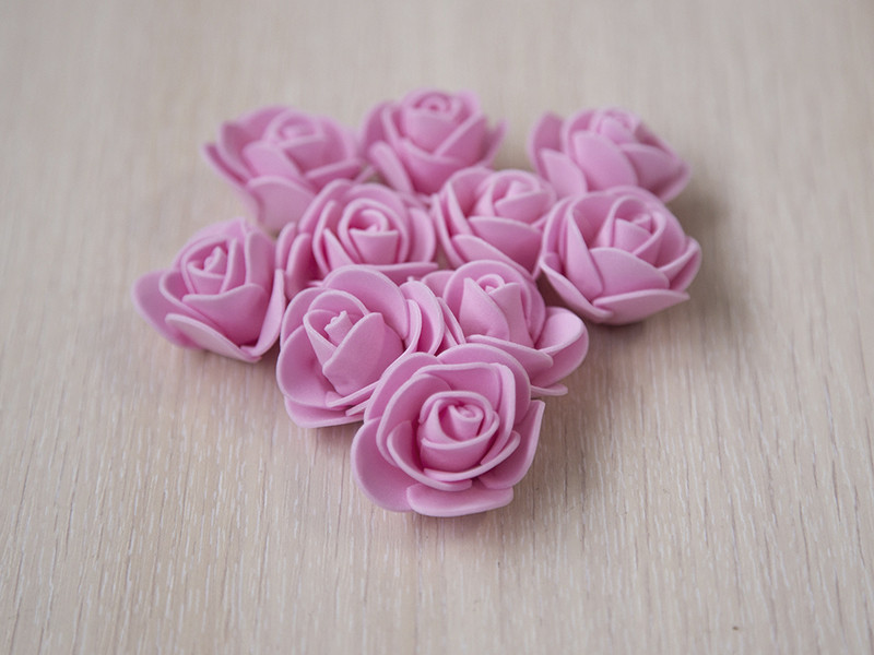 Цветы из фоамирана(цв. розовый) 3,5см
