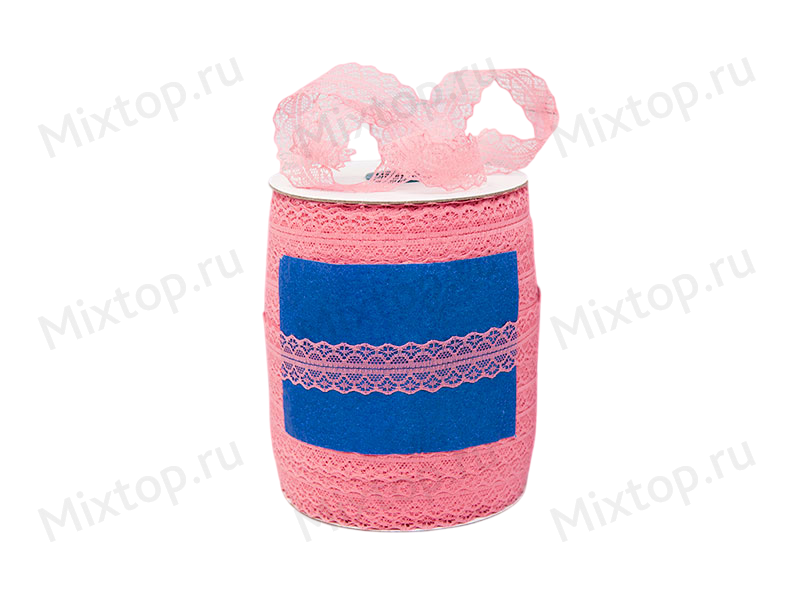 Кружево-капрон 3см в бобине (цв. коралловый)