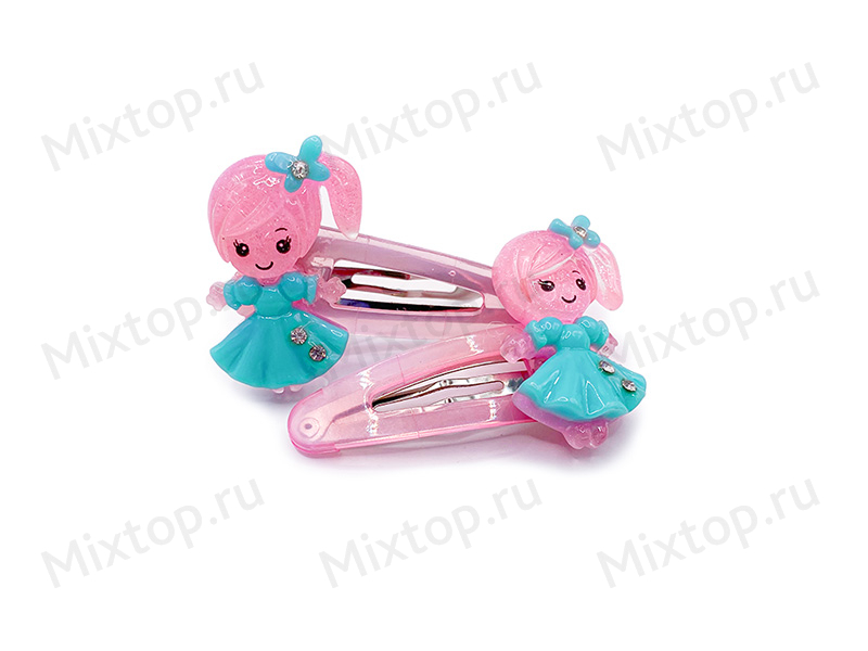Заколка клик-клак с фигуркой 6см