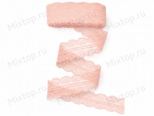 Кружево-капрон 5см (цв.персиковый)