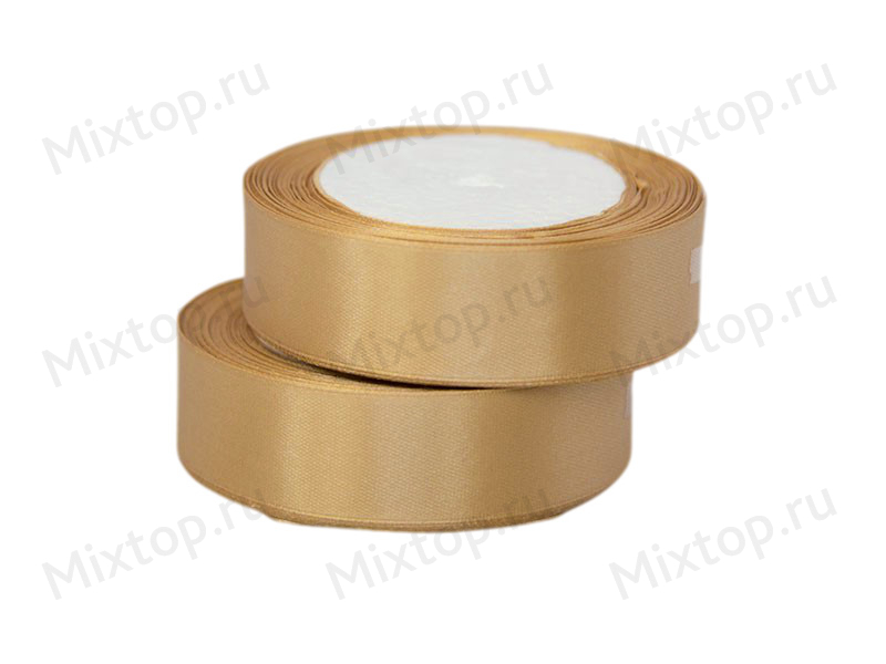 Лента атласная 25мм х 25ярдов (цв. карамельный)