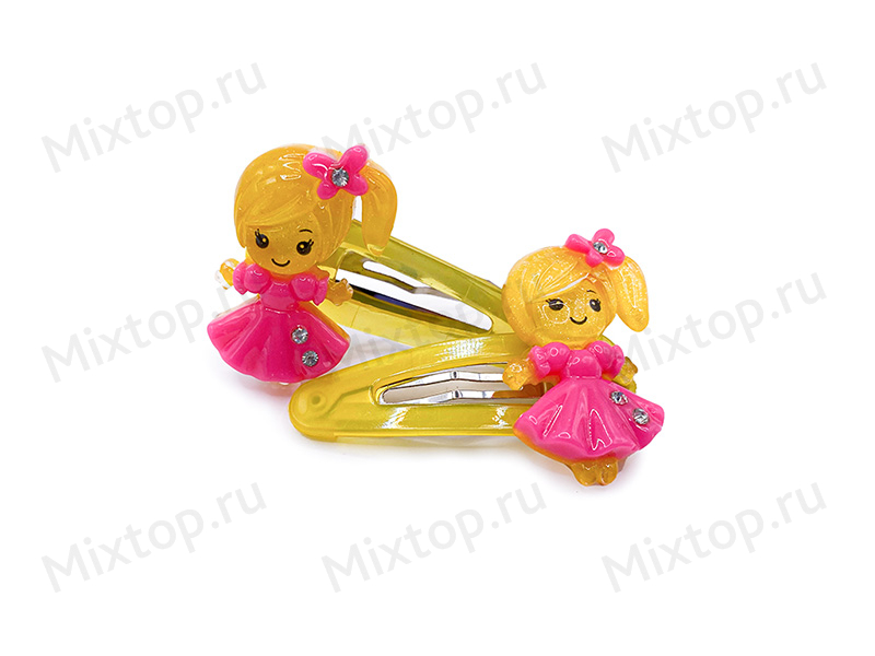 Заколка клик-клак с фигуркой 6см