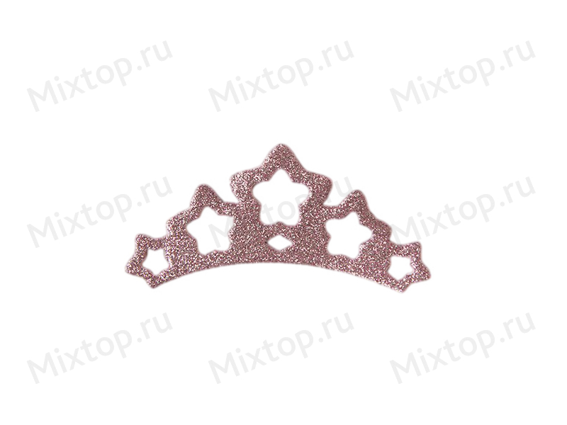 Патчи с глиттером 12см (цв.сиреневый)