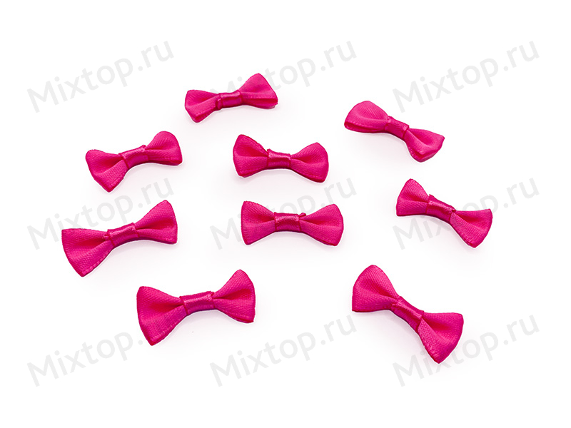 Бантики декоративные атласные 3см (розовый)