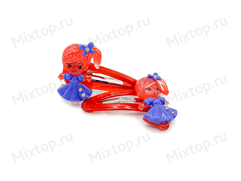 Заколка клик-клак с фигуркой 6см