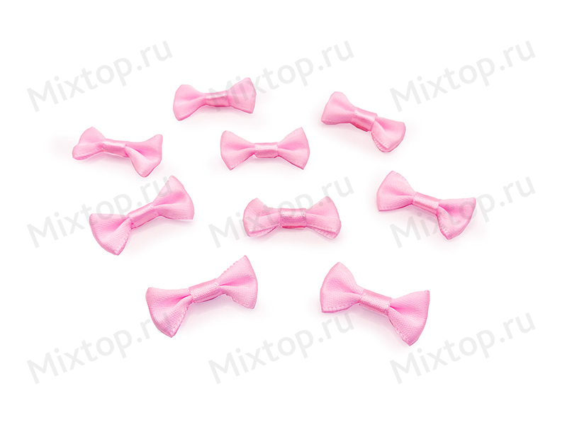 Бантики декоративные атласные 3см (св.розовый)