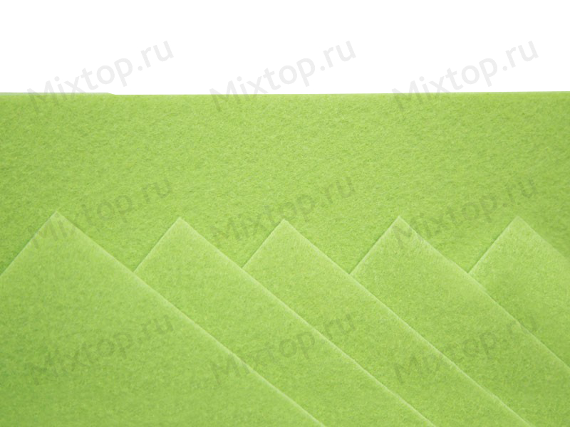 Фетр жесткий 20см/30см х 2мм(цв. св.салатовый)