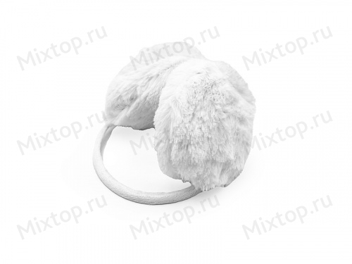 Меховые наушники (белый)