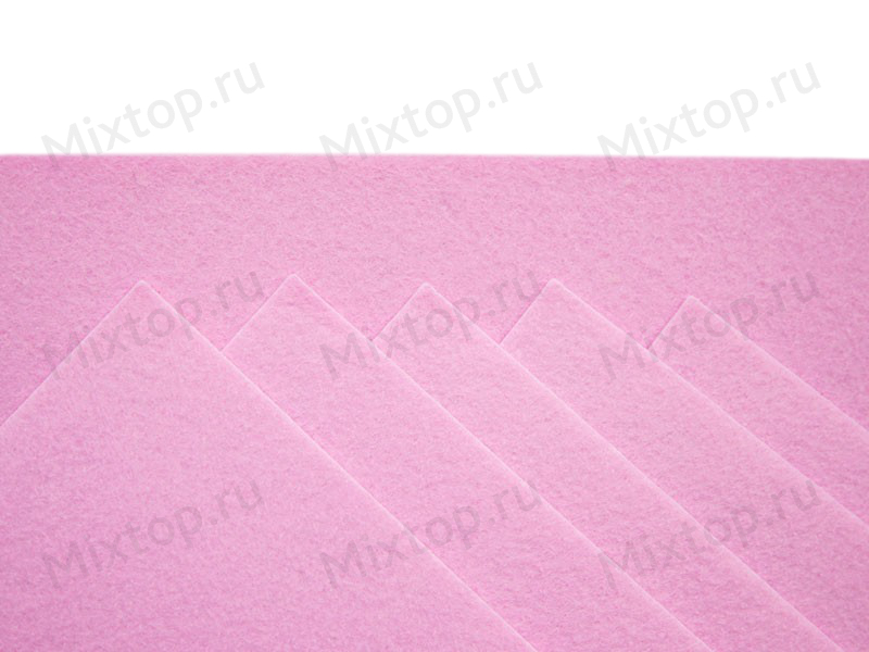 Фетр жесткий 20см/30см х 2мм(цв. св.розовый)
