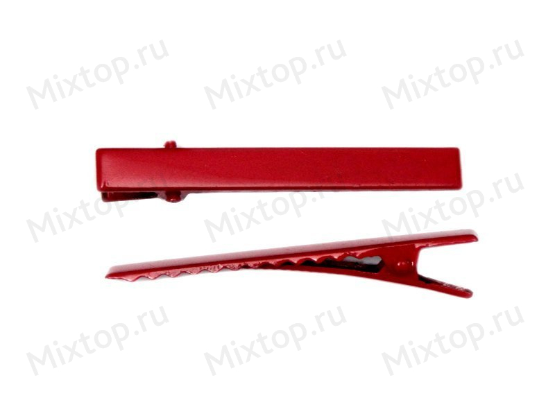 Заколка-основа металл(красные) 7.5см
