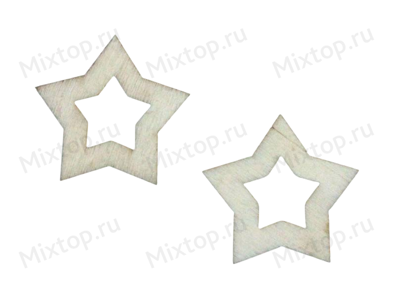 Фигурки из фанеры (цв. натуральный) 3см