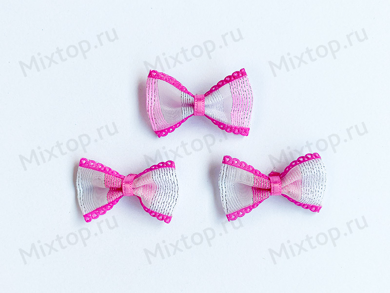 Бант органза/люрекс 4см