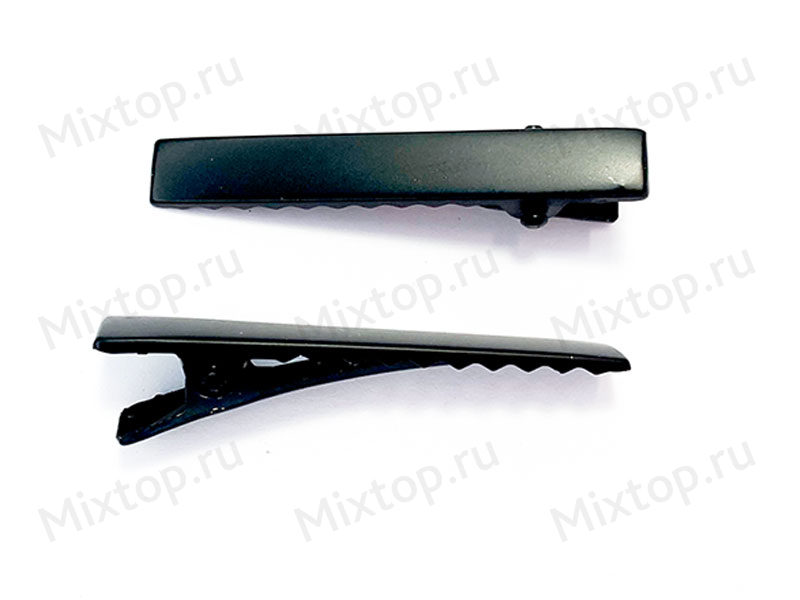 Заколка-основа металл(черный матовый) 4.5см