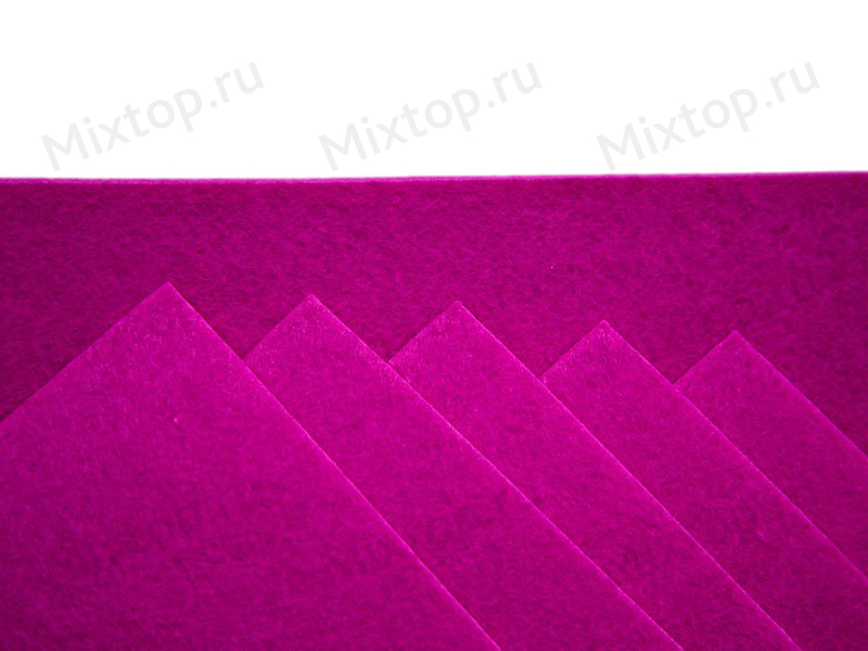 Фетр жесткий 20см/30см х 2мм(цв. фуксия)