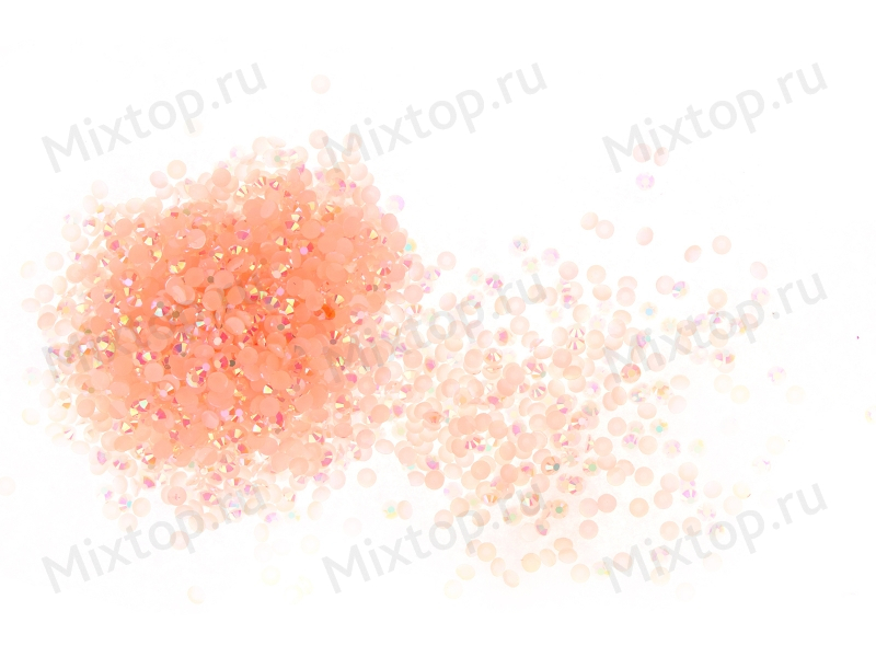 Стразы пластик (перламутр) 4мм (св.персиковый)